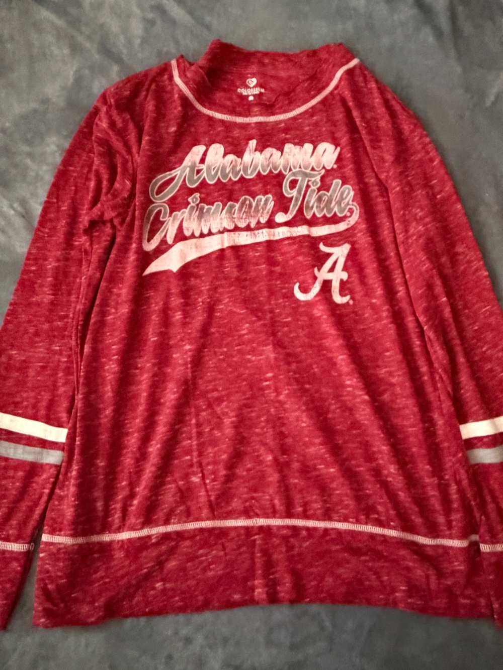 Alabama Crimson Tide Colosseum Women's Small Long Sleeve Shirt Red